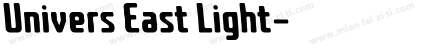 Univers East Light字体转换